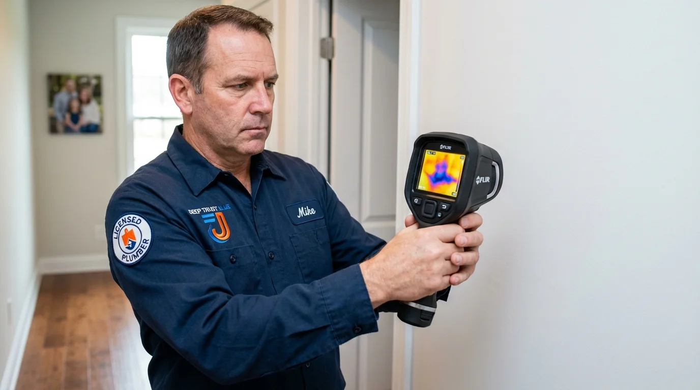 Thermal imaging leak detection by Johns Plumbing LLC in Whitman